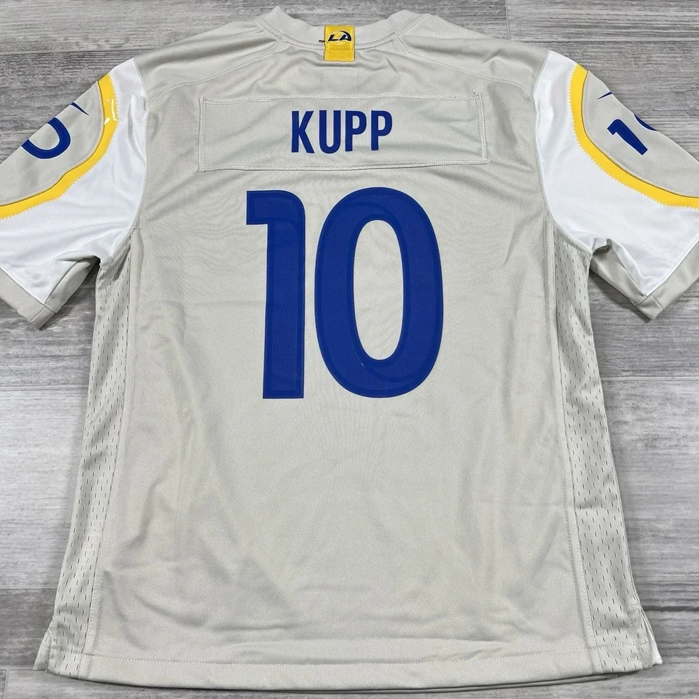 Nike Los Angeles Rams Cooper Kupp #10 NFL Kids Game‎ Jersey Large 14/16 Bone NEW